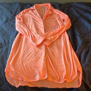 Victoria’s Secret Long Sleeved Button Down Super Soft Sleep Shirt - Size Medium